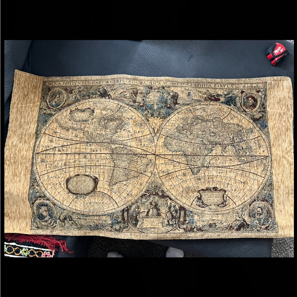 Antique World Map Tapestry